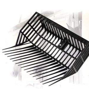 FORCA DA SCUDERIA A CESTELLO SENZA MANICO IN PLASTICA NERA