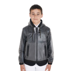 IMPERMEABILE BAMBINI CAPPUCCIO E ZIP ANTIVENTO EQUESTRO